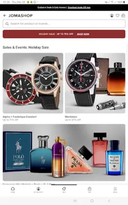 Jomashop android App screenshot 0